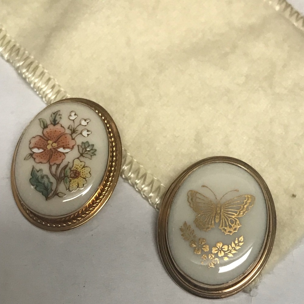 Lenox Bundle Vintage Pendants Butterfly & Flowers